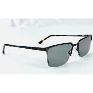 Jai Kudo "Harry" Metal Half Rim 52-18-135 Gunmetal Gray Eyeglasses FRAMES ONLY